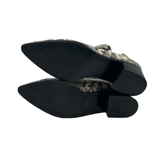 Marc Fisher Yilda 2 Leather Snakeskin Animal Print Booties Size 8.5 - Picture 7 of 10